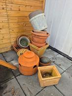 Diverse potten 1 koop, Tuin en Terras, Bloembakken en Plantenbakken, Ophalen, Rond, Kunststof, Minder dan 30 cm