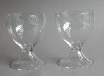 2 glazen Cyrano -----Gerard Muller 1925 ----Josephinenhütte beschikbaar voor biedingen
