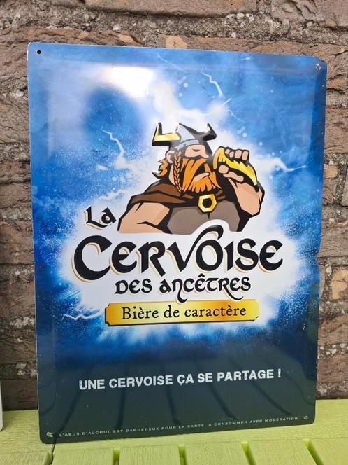 Reclamebord bière La Cervoise, Verzamelen, Biermerken, Nieuw, Reclamebord, Plaat of Schild, Overige merken, Ophalen of Verzenden