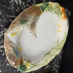 XL (49 cm) brocante aardewerk schaal, eend, Ophalen of Verzenden
