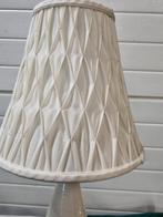 tafellamp designe deens vintage stoffen kap, Huis en Inrichting, Lampen | Tafellampen, Ophalen of Verzenden, 'T Olde Gre-j, Info@toldegrej.nl