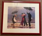 Poster dansend echtpaar strand, Antiek en Kunst, Ophalen