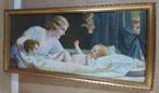 Art Nouveau Lithografie Fr. Laubnitz "De baby van het nest", Ophalen
