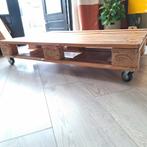 Pallet tafel met wieltjes, Gebruikt, 100 tot 150 cm, Minder dan 50 cm, Rechthoekig