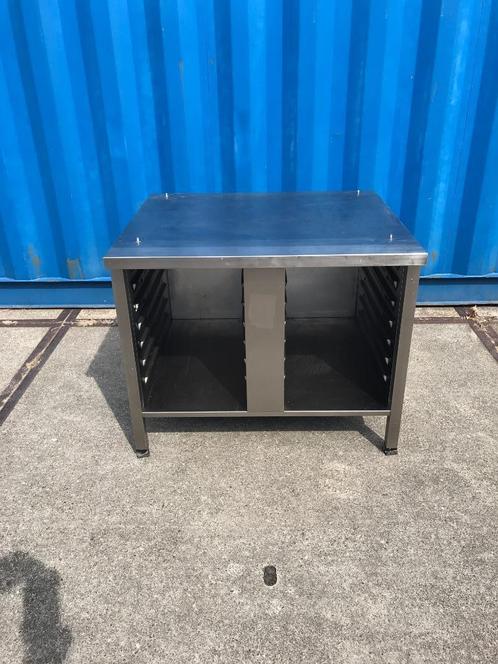 RVS Combi-Steamer - oven onderstel  + dichte beplating, Witgoed en Apparatuur, Ovens, Gebruikt, Oven, 60 cm of meer, 60 cm of meer