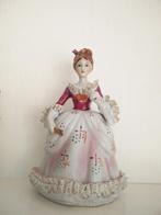 Porseleinen rococo barok jurk vrouw beeld, Antiek en Kunst, Ophalen of Verzenden