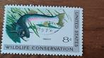 USA, 1971, Trout, Ophalen of Verzenden, Gestempeld, Dier of Natuur