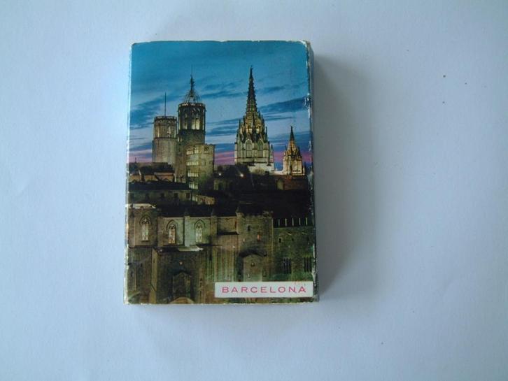 harmonica mapje uit 1960 met 21 ansichtkaarten van Barcelona, Verzamelen, Ansichtkaarten | Buitenland, 1960 tot 1980, Ophalen of Verzenden