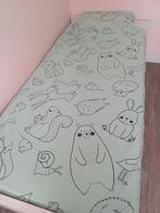 1 persoons dekbedovertrek + kussensloop mintgroen met dieren, Ophalen of Verzenden, Jongetje of Meisje, Dekbedovertrek