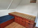 Bed/bank combinatie met bureau, Ophalen, Gebruikt, 90 cm, Eenpersoons