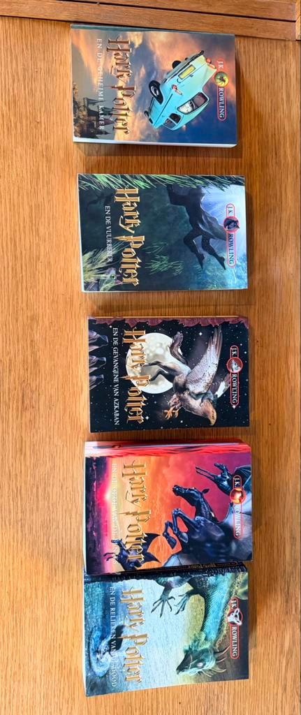 5 Harrie Potter boeken in goede staat, Boeken, Fantasy, Zo goed als nieuw, Ophalen of Verzenden