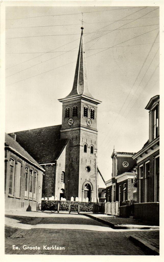 Ee, Grote Kerklaan - gelopen, Verzamelen, Ansichtkaarten | Nederland, Gelopen, Noord-Brabant, 1920 tot 1940, Ophalen of Verzenden