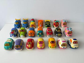 21x Toet Toet Auto's o.a. Raceauto, Tractor, Bus / Vtech beschikbaar voor biedingen