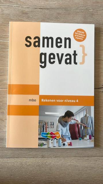 Rekenenboek samengevat, mbo niveau 4 beschikbaar voor biedingen