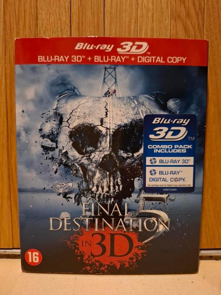 Final Destination 5 - Horror Thriller - Blu-ray + 3D Blu-ray, Cd's en Dvd's, Blu-ray, Zo goed als nieuw, Horror, 3D, Ophalen of Verzenden