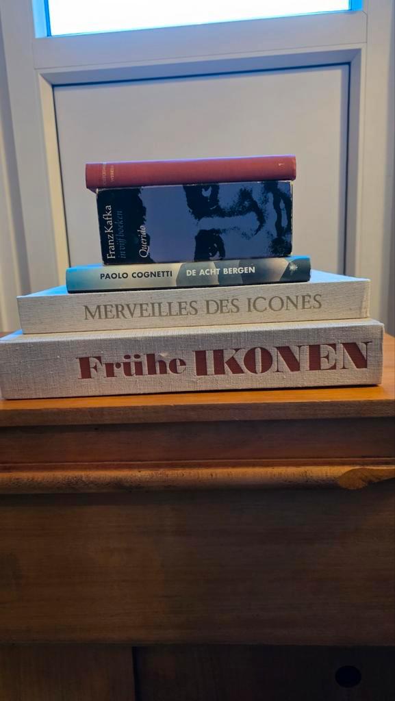 Boeken collectie: Ikonen, Cognetti, Kafka, Dostojewsky, Boeken, Overige Boeken, Gelezen, Ophalen of Verzenden