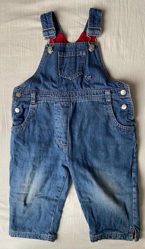 Meisjes spijkerstof overall en twee broekjes, maat 80-86, Kinderen en Baby's, Babykleding | Maat 80, Zo goed als nieuw, Meisje