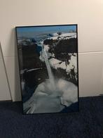 Professioneel ingelijste foto van een waterval 50x75 cm, Ophalen of Verzenden