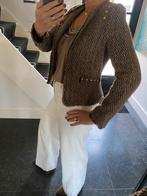 Attentif, super leuke en mooie blazer, maat S/M, Maat 38/40 (M), Bruin, Ophalen of Verzenden, Zo goed als nieuw