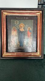 Russische Icoon in frame 19e eeuw, Antiek en Kunst, Antiek | Religie, Verzenden