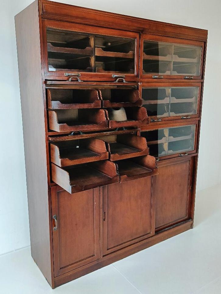 Engelse Vitrinekast winkelkast hamonie – Ca. 1910, Antiek en Kunst, Antiek | Meubels | Kasten, Ophalen