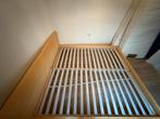 Ikea Malm Bedframe incl. lattenbodem, Huis en Inrichting, Slaapkamer | Bedden, Ophalen, Gebruikt, Beige, Tweepersoons