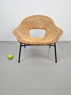 Vintage Dirk v Sliedregt stoel Jonkers rotan mid century '60, Huis en Inrichting, Fauteuils, Ophalen, N, Vintage, 75 tot 100 cm