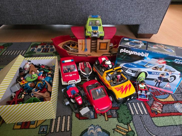 Topdeal. 7 Playmobiel sets plus doos met Playmobiel., Kinderen en Baby's, Speelgoed | Playmobil, Zo goed als nieuw, Ophalen