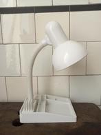 vintage bureau lamp flexibele slang, organizer space age 80s, Verzenden