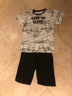 Jongens shortama wit-zwart maat 158, Ophalen, Gebruikt, Jongen, Nacht- of Onderkleding