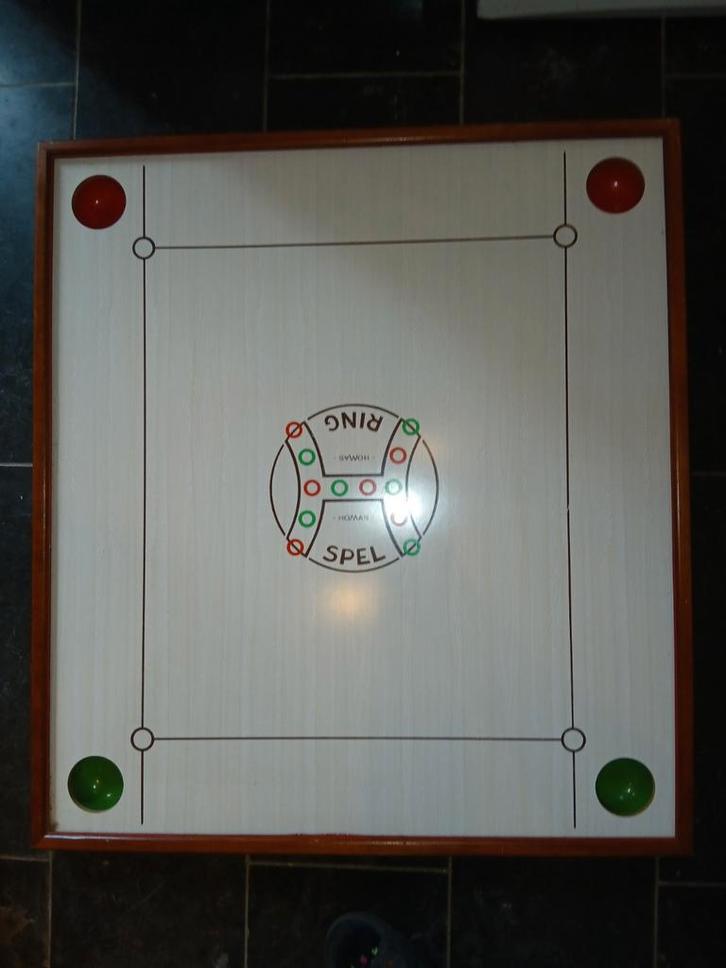 Homas ringspel, ringbiljart, Hobby en Vrije tijd, Gezelschapsspellen | Bordspellen, Gebruikt, Een of twee spelers, Drie of vier spelers