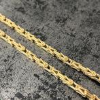 14k gouden koningsketting nieuw Italy 70 cm, Nieuw, Goud, Ophalen of Verzenden