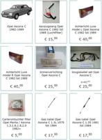 Ascona Koplamp Benzinepomp Kabel Waterpomp Radiateur Lager, Auto diversen, Overige Auto diversen, Ophalen of Verzenden, De Rie Automaterialen