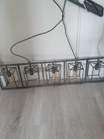 Industriële Hanglamp met 5 Lichtpunten, Huis en Inrichting, Lampen | Hanglampen, Gebruikt, Ophalen of Verzenden, Metaal, Minder dan 50 cm