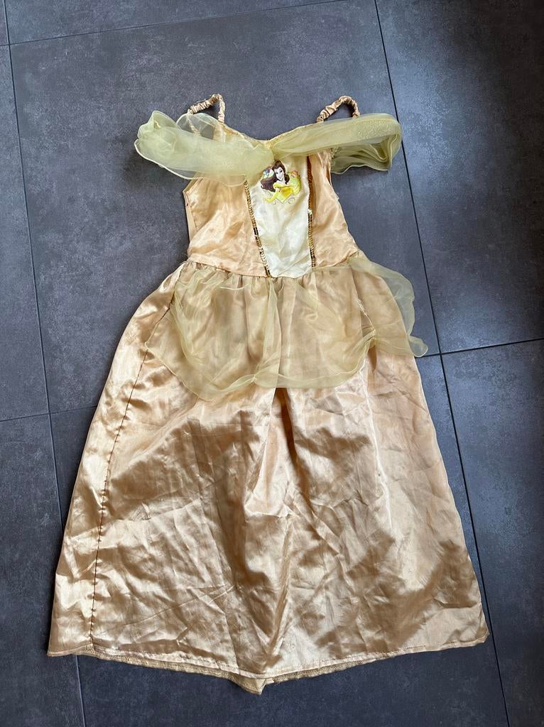 Disney Belle Jurk - Maat 7/8 jaar, Kinderen en Baby's, Carnavalskleding en Verkleedspullen, Ophalen of Verzenden, Gebruikt, 122 t/m 128