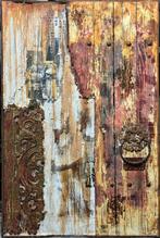 Oriëntaals houten wand paneel, Antiek en Kunst, Kunst | Schilderijen | Abstract, Ophalen