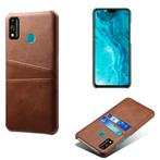 Hybride Back Cover Set voor Honor 9X Lite _ Donkerbruin, Verzenden, Nieuw, Hoesje of Tasje