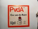 Sticker PVDA (nr.1), Verzamelen, Ophalen of Verzenden, Zo goed als nieuw, Bedrijf of Vereniging