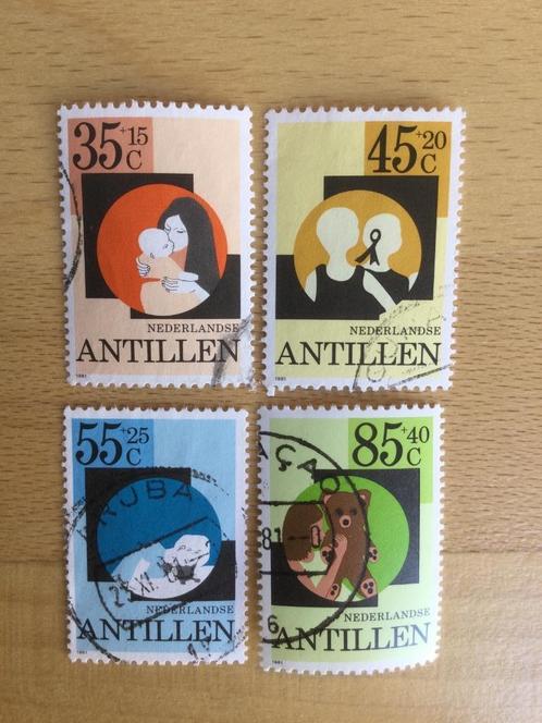 Nederlandse Antillen 1981 kinderzegels, Postzegels en Munten, Postzegels | Nederlandse Antillen en Aruba, Gestempeld, Ophalen of Verzenden