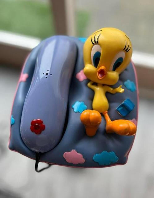 Tweetie on a Pillow, Vintage druktoetstelefoon, als nieuw., Telecommunicatie, Vaste telefoons | Niet Draadloos, Nieuw, Ophalen of Verzenden