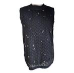 Athé Vanessa Bruno Feestelijke Zwarte Sequince Blouse 38, Maat 38/40 (M), Vanessa bruno, Zwart, Ophalen of Verzenden