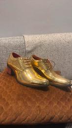 Carnaval themafeest gouden schoenen maat 41, Ophalen of Verzenden, Zo goed als nieuw, Carnaval