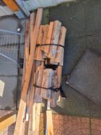 houten balkjes / plakjes, Doe-het-zelf en Verbouw, Hout en Planken, Gebruikt, Ophalen of Verzenden, 50 mm of meer, Balk
