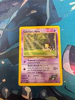 Pokémon kaart Sabrina’s Abra #94 Gym Challange, Ophalen of Verzenden, Gebruikt, Losse kaart