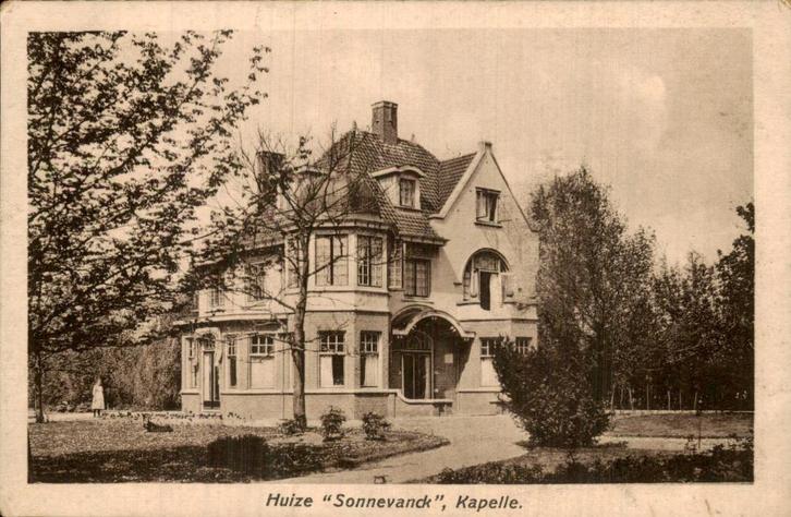 Huize Sonnevanck- Kapelle, Verzamelen, Ansichtkaarten | Nederland, Gelopen, Zeeland, Voor 1920, Ophalen of Verzenden