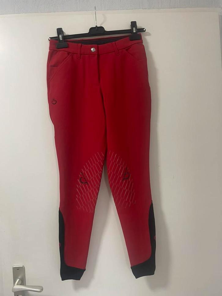 Rode rijbroek cavalleria toscana 34, Dieren en Toebehoren, Paardrijkleding, Zo goed als nieuw, Dames, Kinderen, Onderkleding, Recreatie