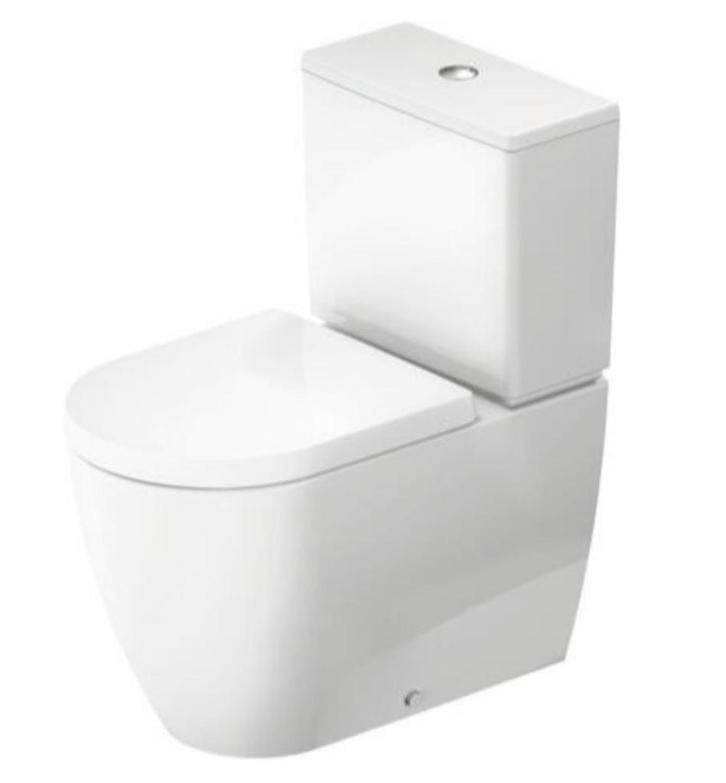 Staande WC: Duravit ME by Starck (2005090001 + 938000005), Doe-het-zelf en Verbouw, Sanitair, Nieuw, Toilet, Steen, Ophalen