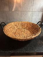 Rotan rieten mand met handvatten, Gebruikt, Mand, Rond, Ophalen of Verzenden