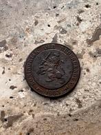 2 1/2 cent 1883 Willem III, mooie kwaliteit , zeldzaam jaar, Ophalen of Verzenden, Koning Willem III, Losse munt