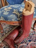 ANTIEKE FRANSE RIJLAARZEN met houten mal, Ophalen of Verzenden